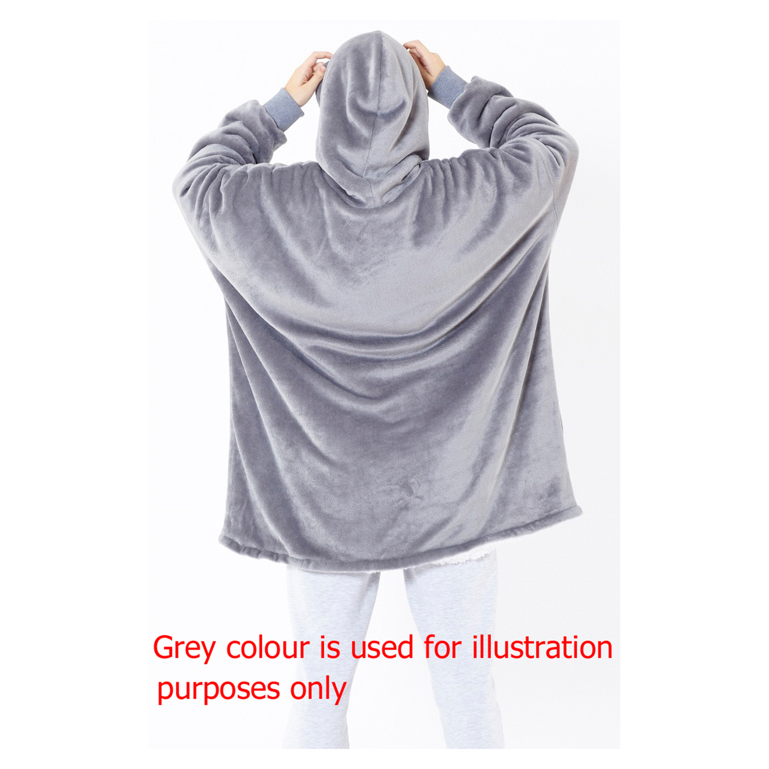 Sherpa Fleece Hoodie Blanket Oversized Ultra Plush Big Hooded